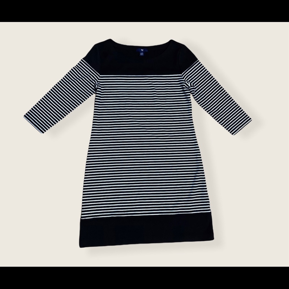GAP tunic black/white 3/4 sleeve XS